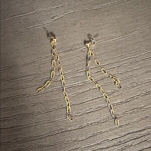 Uncommon James drop gold earrings
